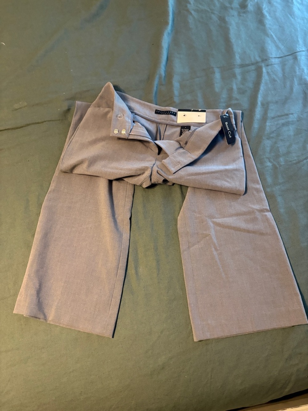 Apostrophe Taupe Wide-Leg Trousers